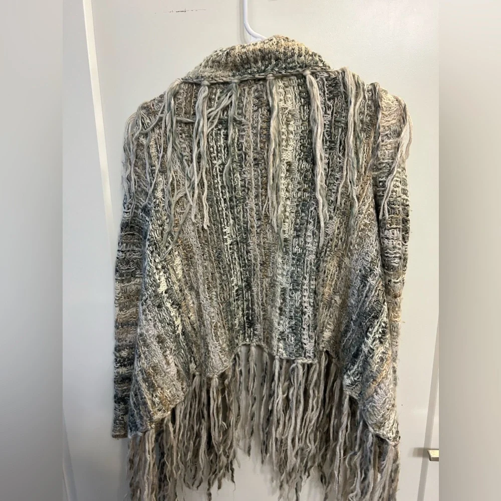 Free People Birkenstock Fringe Cardigan